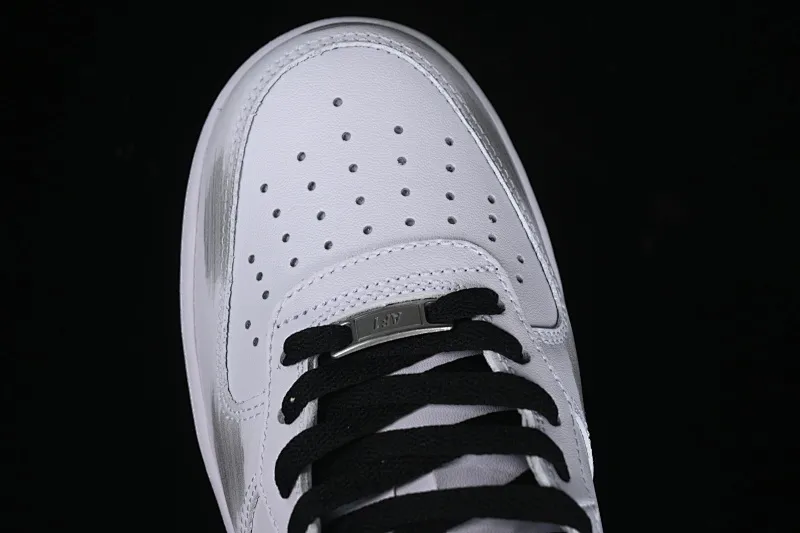 All categories Nk Air Force 1 Air Force series Nk Air Force 1 Mid Air Force mid-top Nk Air Force 1'07 Mid White gray black Hand-painted fracture Three hook shadow Air Force 1 strap mid-top casual sneakers CW2289-111